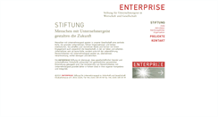 Desktop Screenshot of enterprise-stiftung.ch