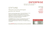 Tablet Screenshot of enterprise-stiftung.ch